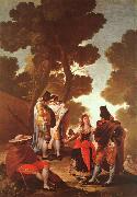 Francisco de Goya The Maja and the Masked Men oil painting artist